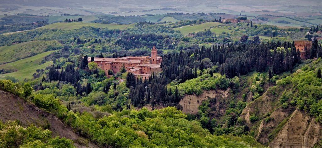 Monte Oliveto Maggiore e le centoventi cultivar toscane